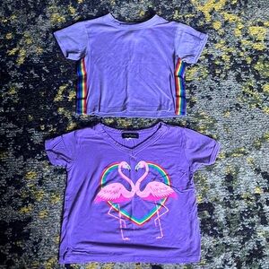 Denny’s x Lester’s Miss Popular & Erge Designs Purple Rainbow Tee Shirts